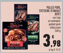 Conad PULLED PORK, COSTOLINE DI MAIALE BEN'S offerta