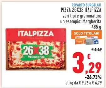 Conad PIZZA 26X38 ITALPIZZA offerta