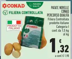 Conad PATATE NOVELLE CONAD PERCORSO QUALITÀ offerta