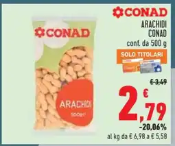 Conad Arachidi Conad offerta