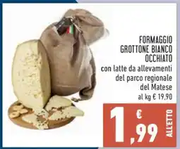 Conad FORMAGGIO GROTTONE BIANCO OCCHIATO offerta