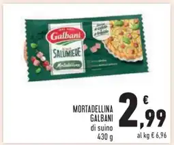 Conad Mortadellina Galbani di suino offerta