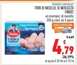 Conad FIORI DI NASELLO, DI MERLUZZO FINDUS offerta