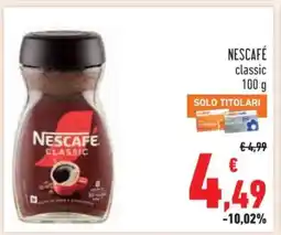 Conad NESCAFÉ classic 100 g offerta
