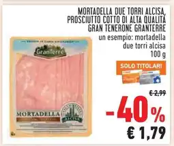 Conad Mortadella Due Torri Alcisa offerta