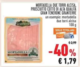 Mortadella Due Torri Alcisa