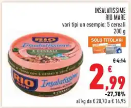 Conad Insalatissime Rio Mare offerta