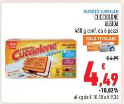 Conad CUCCIOLONE ALGIDA offerta