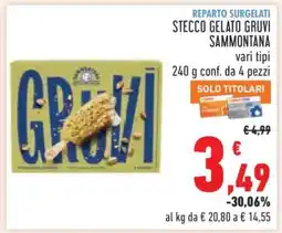 Conad STECCO GELATO GRUVI SAMMONTANA offerta