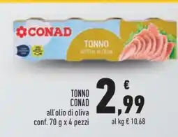 Conad TONNO CONAD offerta