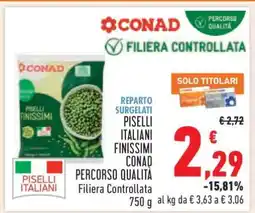 Conad Piselli Italiani Finissimi Conad offerta