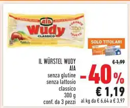 Conad IL WÜRSTEL WUDY offerta