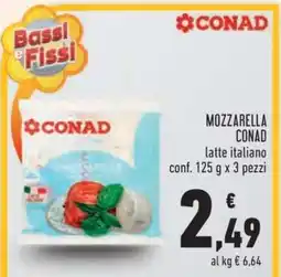 Conad Mozzarella CONAD offerta