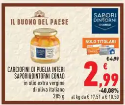 Conad Carciofini di Puglia Interi Sapori&Dintorni Conad offerta