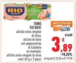 Conad TONNO RIO MARE offerta