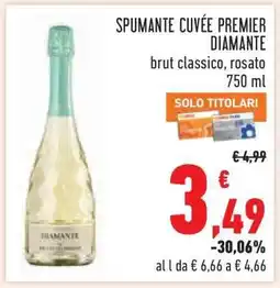 Conad SPUMANTE CUVÉE PREMIER DIAMANTE offerta