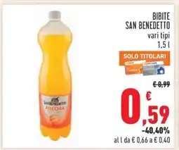 Conad Bibite San Benedetto offerta