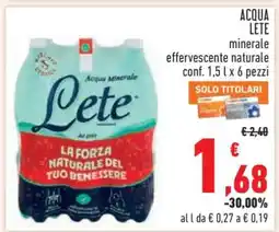 Conad Acqua Lete offerta