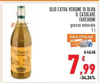 Conad Olio Extra Vergine di Oliva Il Casolare Farchioni offerta