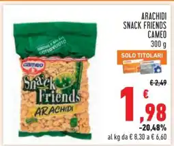 Conad Arachidi Snack Friends Cameo offerta