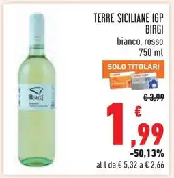 Conad TERRE SICILIANE IGP BIRGI offerta