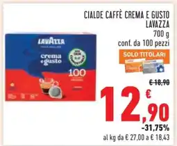 Conad CIALDE CAFFÈ CREMA E GUSTO LAVAZZA offerta