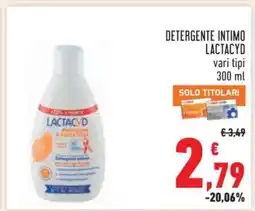 Conad DETERGENTE INTIMO LACTACYD offerta
