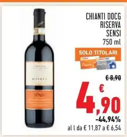 Conad Chianti DOCG Riserva Sensi offerta