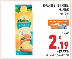 Conad Bevanda alla frutta Pfanner offerta