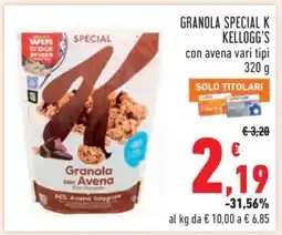 Conad GRANOLA SPECIAL K KELLOGG'S offerta