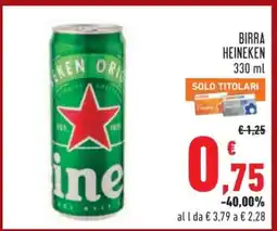 Conad BIRRA HEINEKEN 330 ml offerta