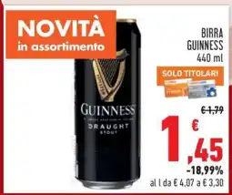 Conad Birra Guinness offerta