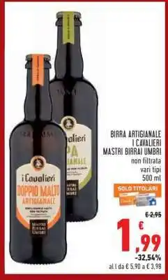 Conad BIRRA ARTIGIANALE I CAVALIERI MASTRI BIRRAI UMBRI offerta
