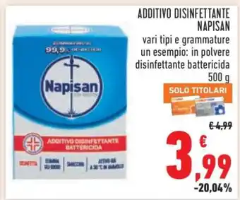 Conad Additivo Disinfettante Napisan offerta