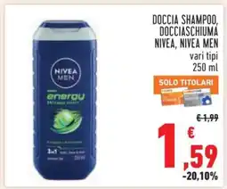 Conad DOCCIA SHAMPOO, DOCCIASCHIUMA NIVEA, NIVEA MEN offerta