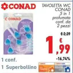 Conad TAVOLETTA WC CONAD offerta