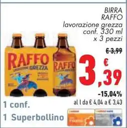 Conad Birra Raffo offerta