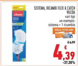 Conad SISTEMA, RICAMBI FLEX & CATCH VILEDA offerta