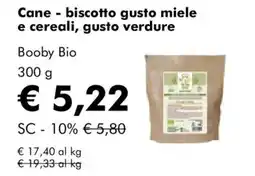 NaturaSì Cane - biscotto gusto miele e cereali, gusto verdure Booby Bio offerta