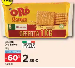 Carrefour Market Biscotti Oro Saiwa offerta
