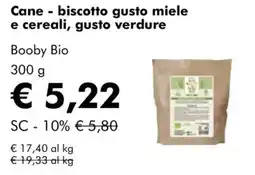 NaturaSì Cane - biscotto gusto miele e cereali, gusto verdure Booby Bio offerta