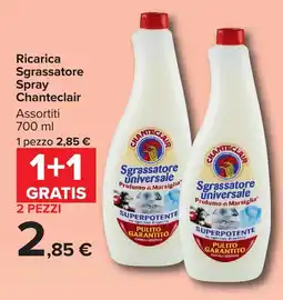 Carrefour Market Ricarica Sgrassatore Spray Chanteclair offerta
