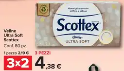 Carrefour Market Veline Ultra Soft Scottex offerta