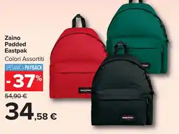 Carrefour Market Zaino Padded Eastpak offerta