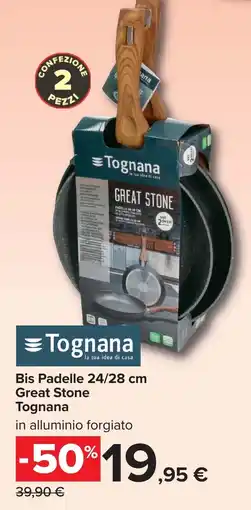 Carrefour Market Bis Padelle 24/28 cm Great Stone Tognana offerta