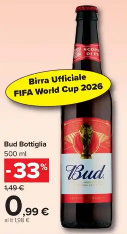 Carrefour Market Bud Bottiglia offerta