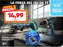 ALDI Ferrex trapano/smerigliatrice angolare 20 V offerta