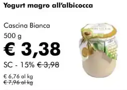 NaturaSì Yogurt magro all'albicocca Cascina Bianca offerta
