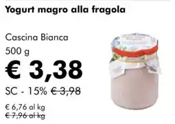 NaturaSì Yogurt magro alla fragola Cascina Bianca offerta