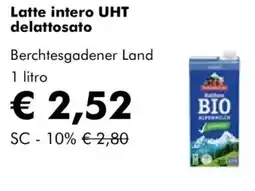 NaturaSì Latte intero UHT delattosato Berchtesgadener Land offerta